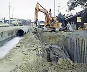 写真：県営水質障害対策事業上倉地区工事（刈谷市米城土町）