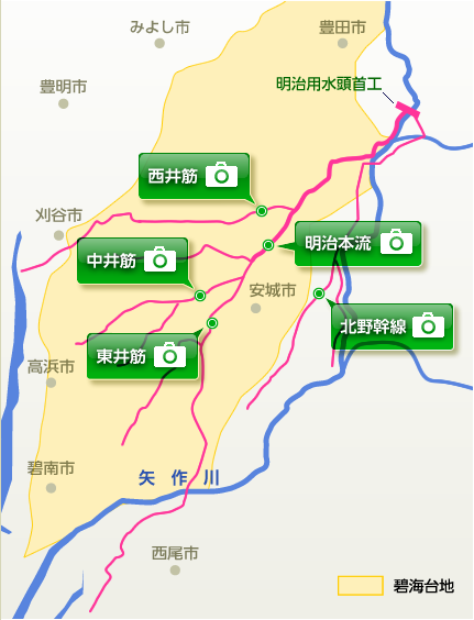 地図：明治用水